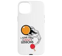 I Give Free Smash Lessons Funny Table Tennis Player Love Carcasa para iPhone 15 Plus