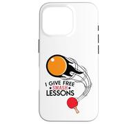 I Give Free Smash Lessons Funny Table Tennis Player Love Carcasa para iPhone 16 Pro