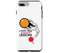I Give Free Smash Lessons Funny Table Tennis Player Love Carcasa para iPhone 7 Plus/8 Plus