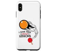 I Give Free Smash Lessons Funny Table Tennis Player Love Carcasa para iPhone XS MAX