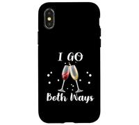 I go Both Ways - Vino Blanco y Vino Tinto Carcasa para iPhone X/XS