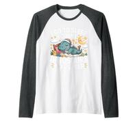 I Go To Sleep I Count Dinosaurs Not Sheep Sueños Camiseta Manga Raglan