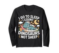 I Go To Sleep I Count Dinosaurs Not Sheep Sueños Manga Larga