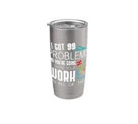 I Got 99 Problems Show Your Work Funny Tutor - Math Teacher Vaso térmico de acero inoxidable de doble pared