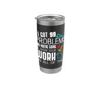 I Got 99 Problems Show Your Work Funny Tutor - Math Teacher Vaso térmico de acero inoxidable de doble pared