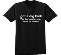 I Got a Dig Bick Christmas t Shirts Mens Funny Adult Rude Humor Offensive College Black 3XL