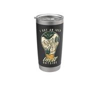 I Got An Idea Let's Go Outside Vintage Hiking Outdoors Lover Vaso térmico de acero inoxidable de doble pared