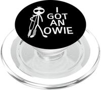 I Got An Owie Broken Leg Bones Foot Injury Recovery PopSockets PopGrip para MagSafe