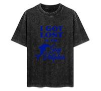 I Got Lost In The Gay Dolphin Unisex T-Shirt Printed tee Graphic Top Men Black Shirt XXL
