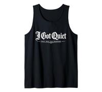 I Got Quiet That Was The Warning Vintage Quote Camiseta sin Mangas