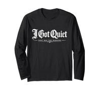 I Got Quiet That Was The Warning Vintage Quote Manga Larga