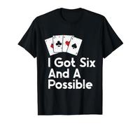 I Got Six and A Possible Camiseta gráfica económica, Hombre, Negro, M