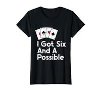 I Got Six and A Possible Camiseta gráfica económica, Mujer, Negro, M