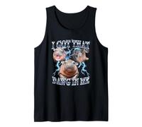 I Got That Dawg In Me Baby Pygmy Hippo Heavy Metal Camiseta sin Mangas