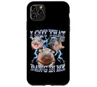 I Got That Dawg In Me Baby Pygmy Hippo Heavy Metal Carcasa para iPhone 11 Pro MAX