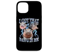 I Got That Dawg In Me Baby Pygmy Hippo Heavy Metal Carcasa para iPhone 13