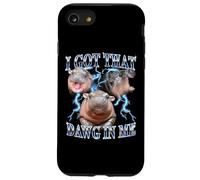 I Got That Dawg In Me Baby Pygmy Hippo Heavy Metal Carcasa para iPhone SE (2020) / 7/8