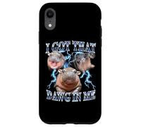 I Got That Dawg In Me Baby Pygmy Hippo Heavy Metal Carcasa para iPhone XR