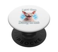 I Got That Dawg In Me Cat Shirt Divertido Gato siamés PopSockets PopGrip Adhesivo