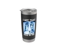 I Got that Dog in Me Dog Xray Meme Funny Dog Chihuahua Vaso térmico de acero inoxidable de doble pared