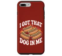 I Got That Dog In Me Flaming Hotdog Love Grill Grill Carcasa para iPhone 7 Plus/8 Plus