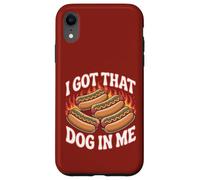 I Got That Dog In Me Flaming Hotdog Love Grill Grill Carcasa para iPhone XR