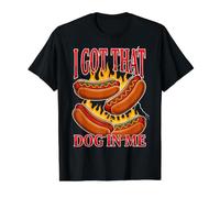 I Got The Dog In Me Stupid Brianrot Humor Novedad Camiseta gráfica económica, Hombre, Negro, XL