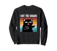 I Got The Sugar Joke Funny Diabetes Concientización Diabetes Gato Sudadera