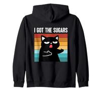 I Got The Sugar Joke Funny Diabetes Concientización Diabetes Gato Sudadera con Capucha