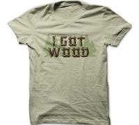 I Got Wood - Camiseta con Estampado Divertido de Shaun of The Dead Zombie para Hombre, Talla S