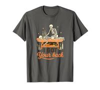 I Got Your Back Skeleton Massage Therapist Halloween Pun Camiseta