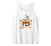 I Got Your Back Skeleton Massage Therapist Halloween Pun Camiseta sin Mangas