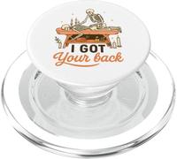I Got Your Back Skeleton Massage Therapist Halloween Pun PopSockets PopGrip para MagSafe