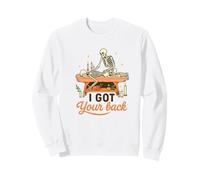 I Got Your Back Skeleton Massage Therapist Halloween Pun Sudadera