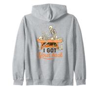 I Got Your Back Skeleton Massage Therapist Halloween Pun Sudadera con Capucha