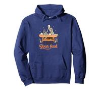 I Got Your Back Skeleton Massage Therapist Halloween Pun Sudadera con Capucha