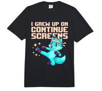I Grew Up On Continuar Retro Gaming Humor Videojuego Comfort Colors Adult Heavyweight T-Shirt