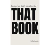 I guess I am finally going to write THAT BOOK