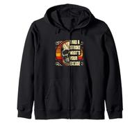 I Had A Stroke What Your Excuse Vintage Skull Halloween Sudadera con Capucha