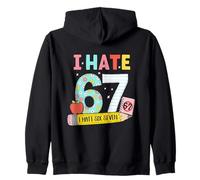 I Hate 67 Meme For Teacher Anti 6 7 tee Funny Six Seven Sudadera con Capucha