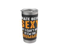 I Hate Being Sexy But I Can't Help It I'm The Drummer Vaso térmico de acero inoxidable de doble pared