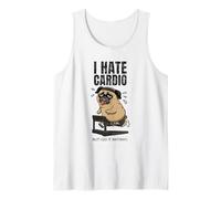 I Hate Cardio Pug Camiseta sin Mangas