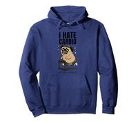 I Hate Cardio Pug Sudadera con Capucha