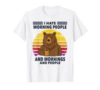 I Hate Morning People And Mornings And People Vintage Camiseta