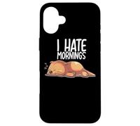 I Hate Mornings Sleeping Otter Sleep Nap Late Riser Otters Carcasa para iPhone 16 Plus