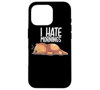 I Hate Mornings Sleeping Otter Sleep Nap Late Riser Otters Carcasa para iPhone 16 Pro