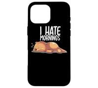 I Hate Mornings Sleeping Otter Sleep Nap Late Riser Otters Carcasa para iPhone 16 Pro MAX