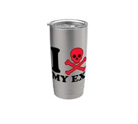 I Hate My Ex Girlfriend Boyfriend Parodia Separate Divorce Vaso térmico de acero inoxidable de doble pared