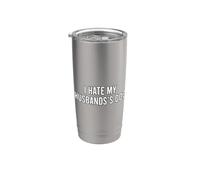 I Hate My Husband's Dog Vaso térmico de acero inoxidable de doble pared