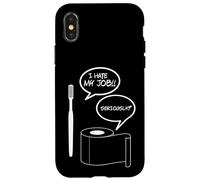 I Hate MY Job Funny TOOTBRUSH WC Papel DE BAÑO Humor Carcasa para iPhone X/XS